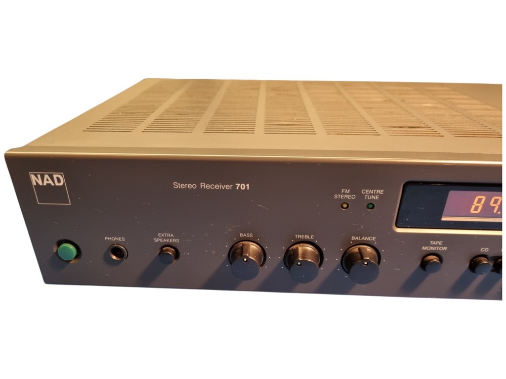 Vintage NAD Stereo Receiver 701 Powers on – Not Tested
