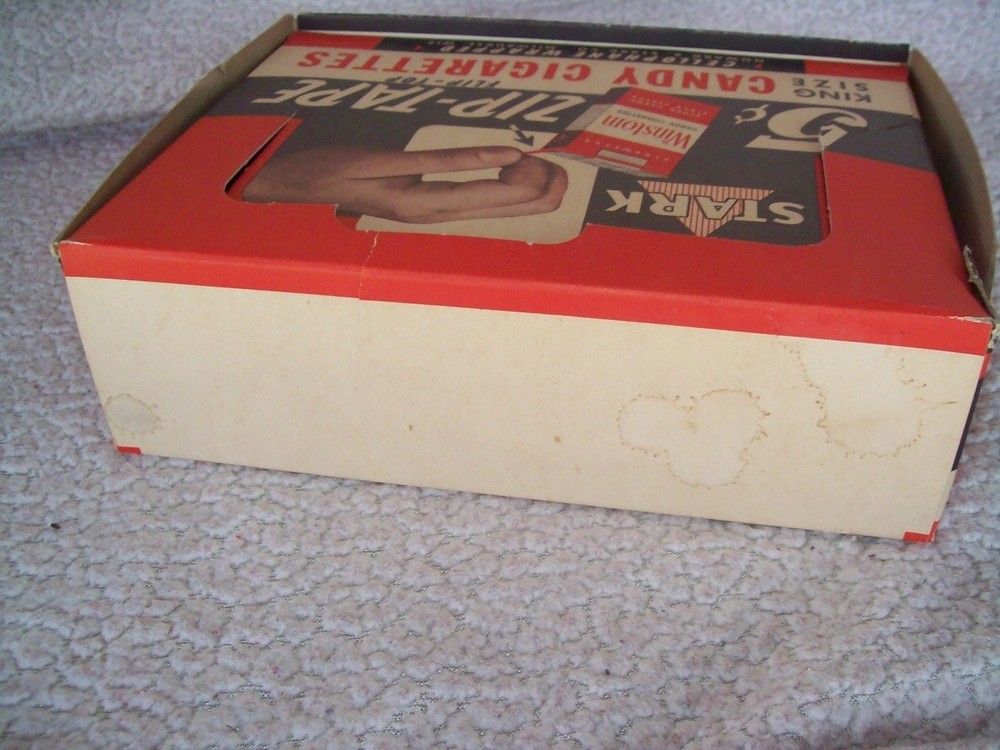 Old Stark Candies 5 Cent Winstom King Size Candy Cigarettes Empty Display Box