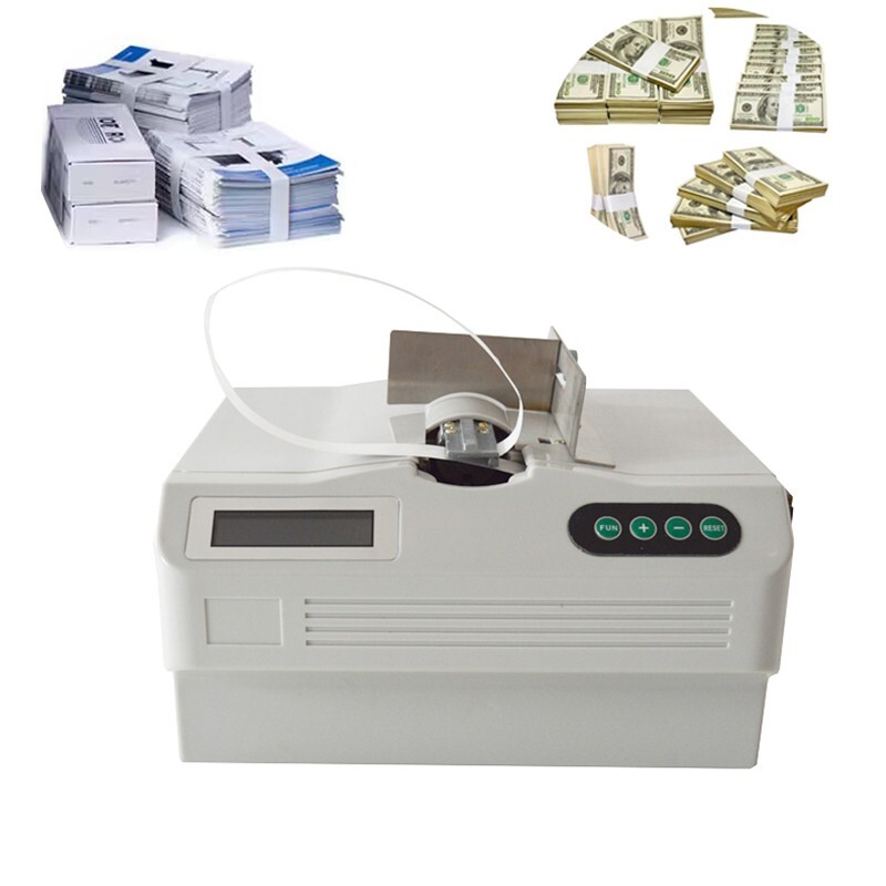 Money Binding Machine Automatic Small Banknote Strapping Bundling Money Packer