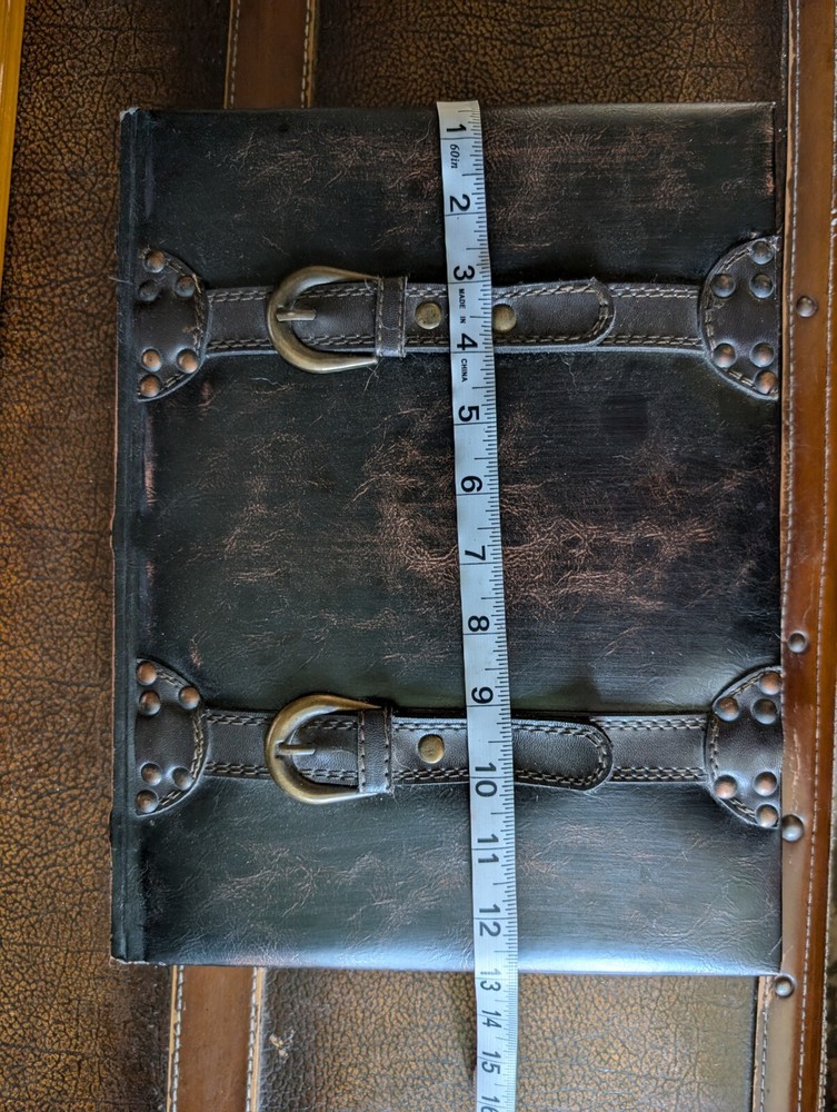 English Brown Leather Tudor Book Box