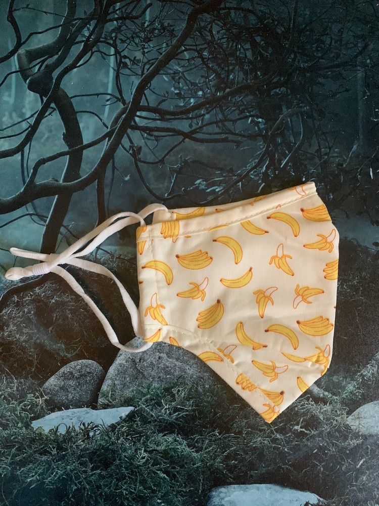 Adjustable/washable Facemask! Banana Ed. Reusable!