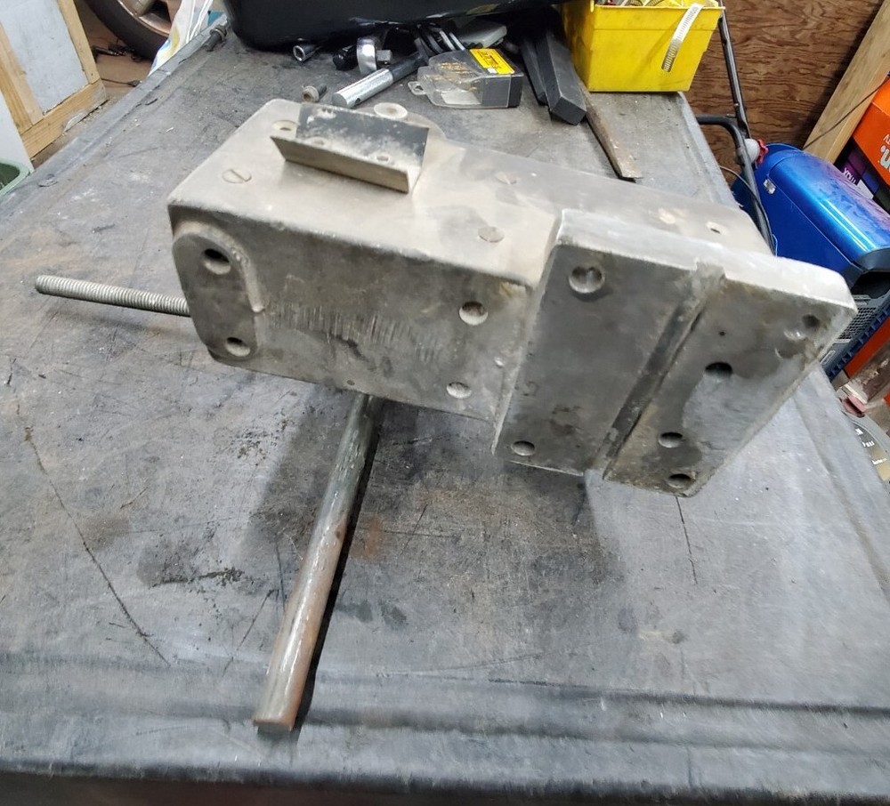 CORE DRILL stand Carriage assembly MOTOR MOUNT & 4 handle Crank Wheel Silver