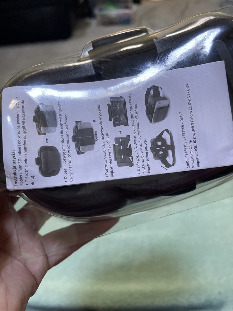 AXE Virtual Reality VR Headset Google 3D Glasses Black New Sealed