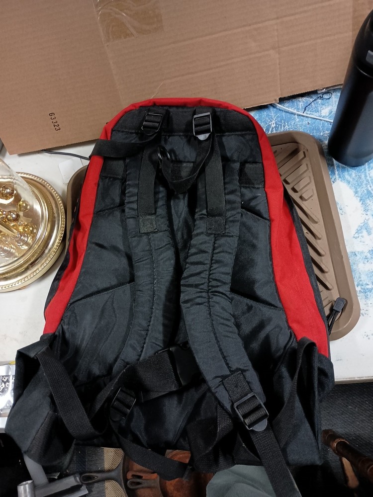 Back pack, InGear Exp., Large Canvas, Red/Black
