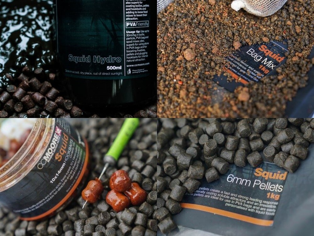 CC Moore Squid Bait Range Choose From Bag Mix - Pellets - Hookbaits - Glug