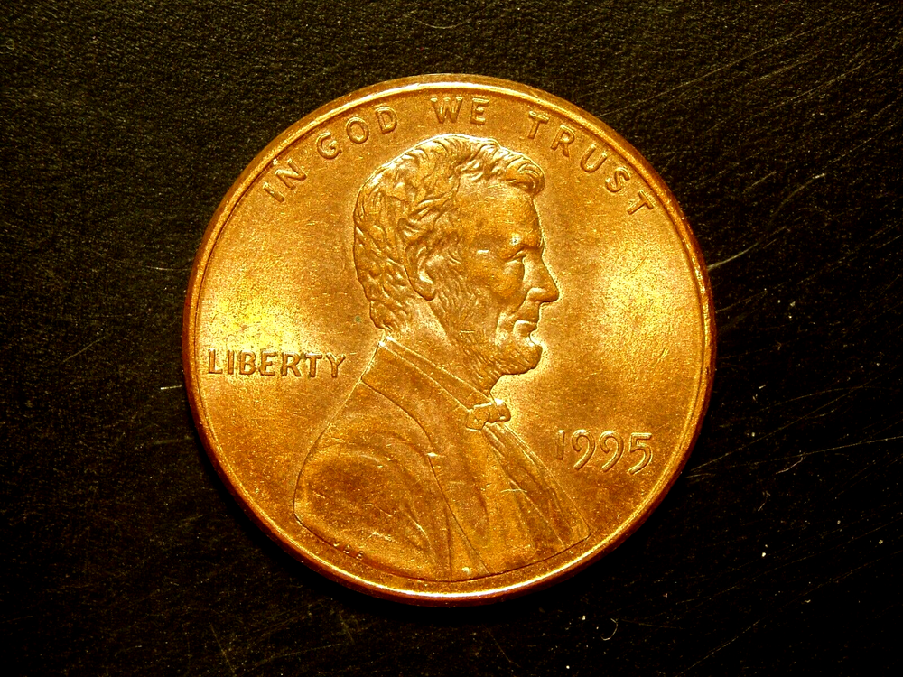 1995 AU LINCOLN MEMORIAL CENT #1