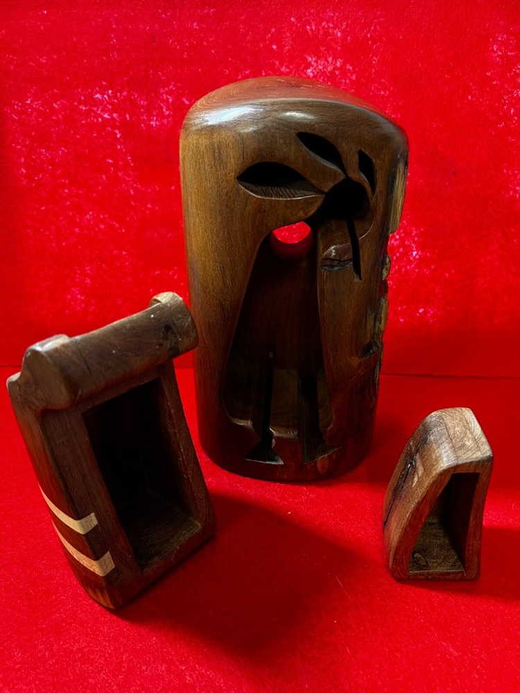 Kokopelli Mesquite Wood Stash/Trinket Box