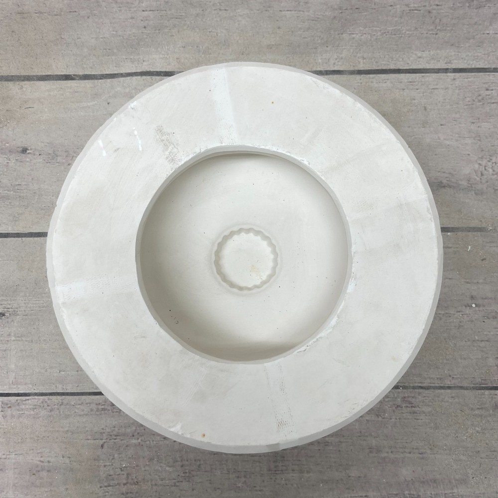 Vintage Unbranded Ceramic Casting Mold Oval Base