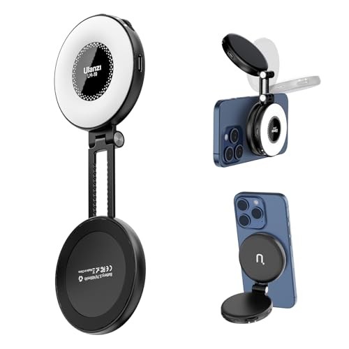 Fill Light for Magsafe LED Phone Light Attachment Selfie Ring Light Black