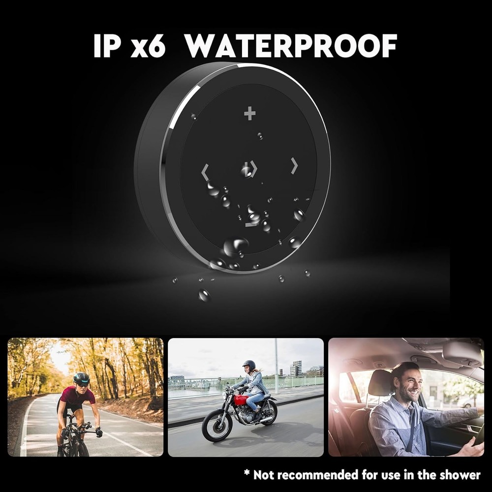 Waterproof Media Button Remote Selfie Control Car Steering Wheel