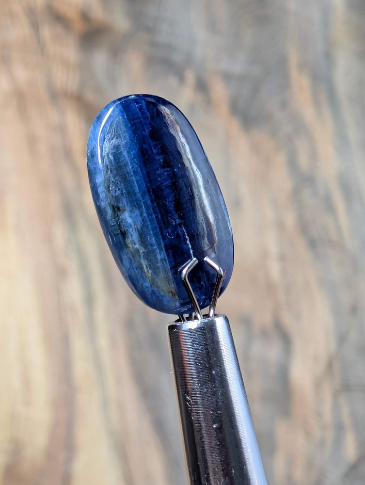 Kyanite Calibrated Cabochon | Deep Blue Flash