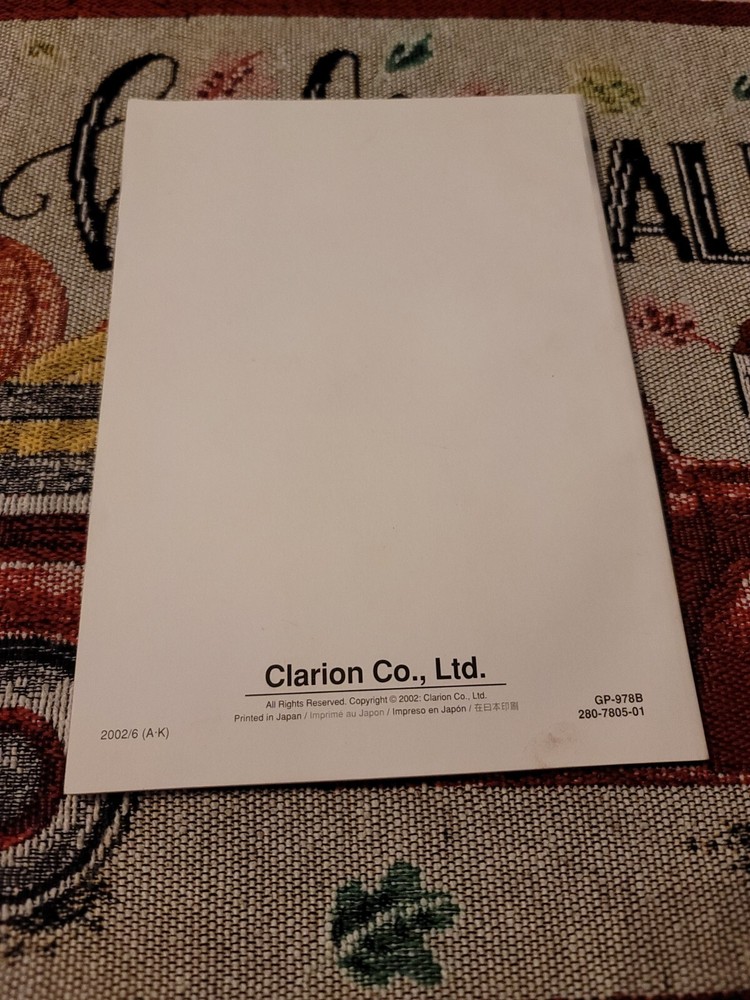 Clarion CeNet DVH920 SURROUND SOUND Decoder Owner's & Installation Manual