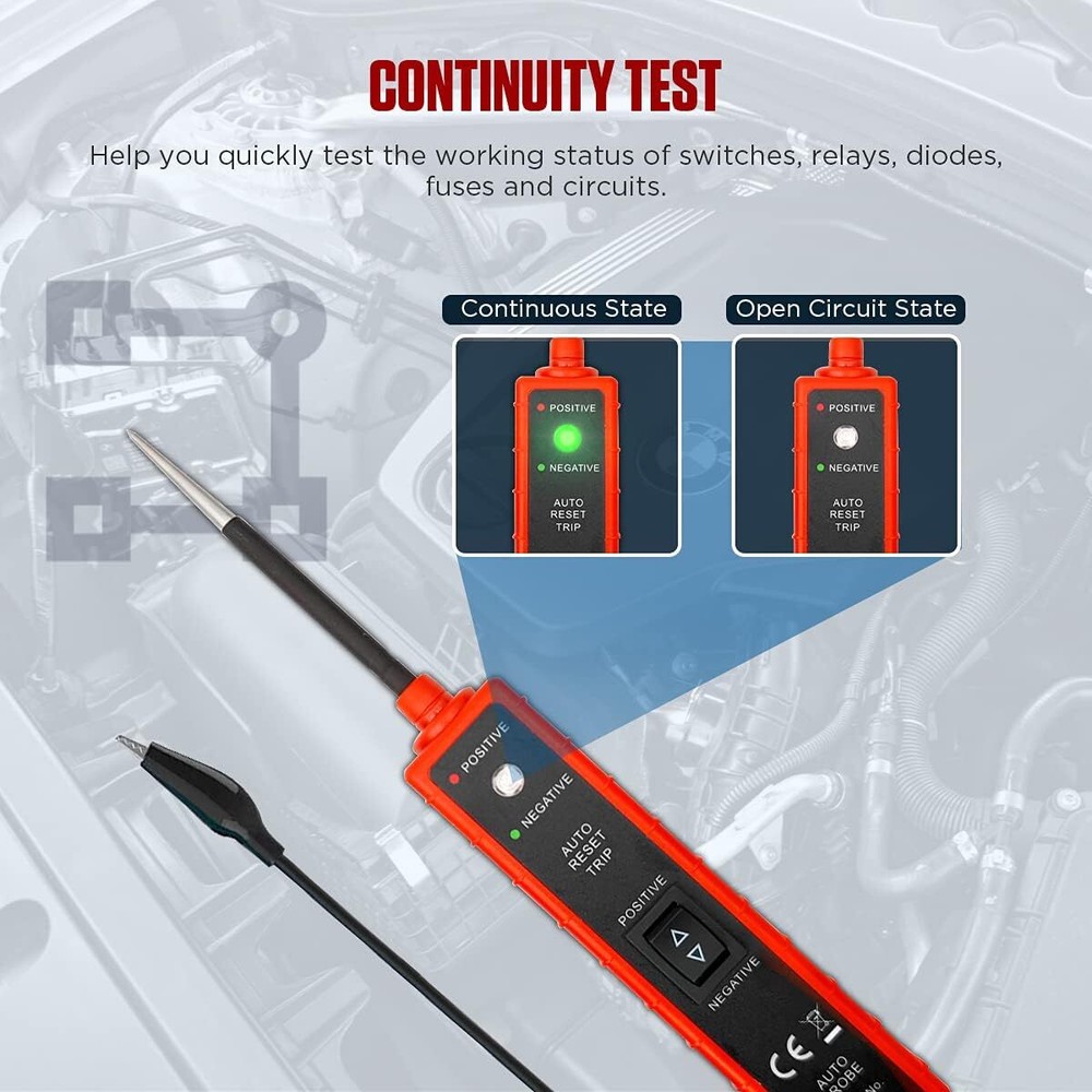Automotive Electrical Tester Digital Power Probe Circuit Test Device System