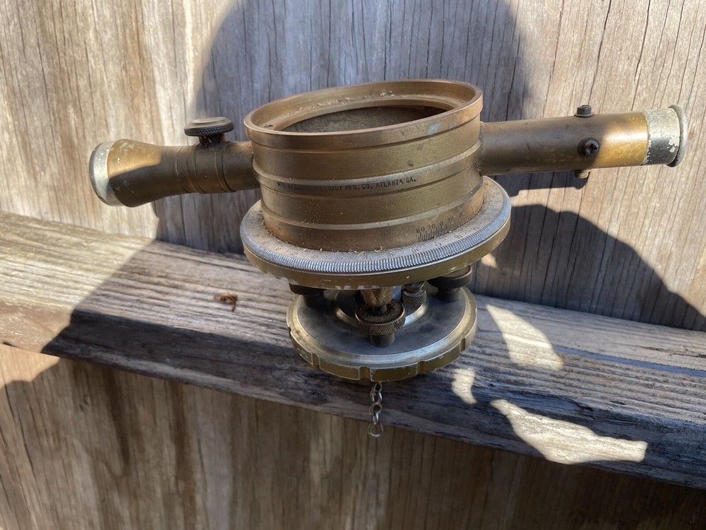 vintage land survey equipment