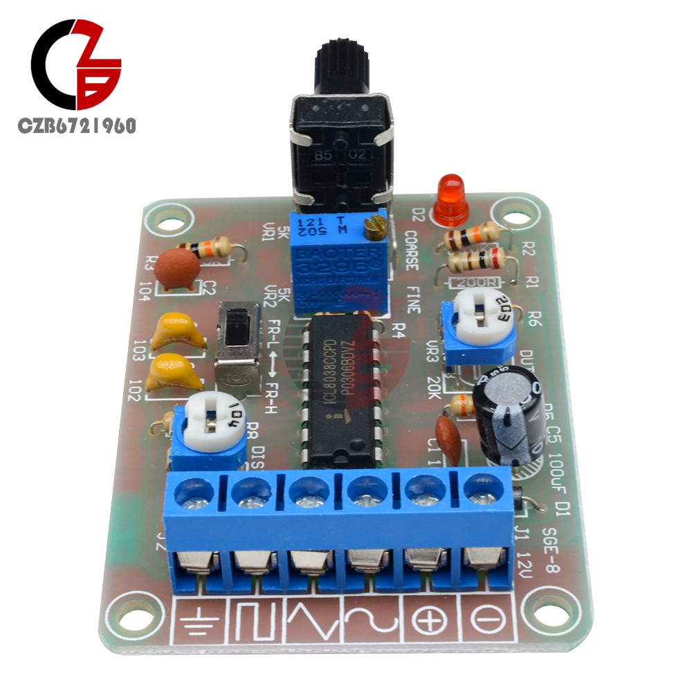 Welded ICL8038 Signal Generator Module Sine Square Triangle Monolithic Function