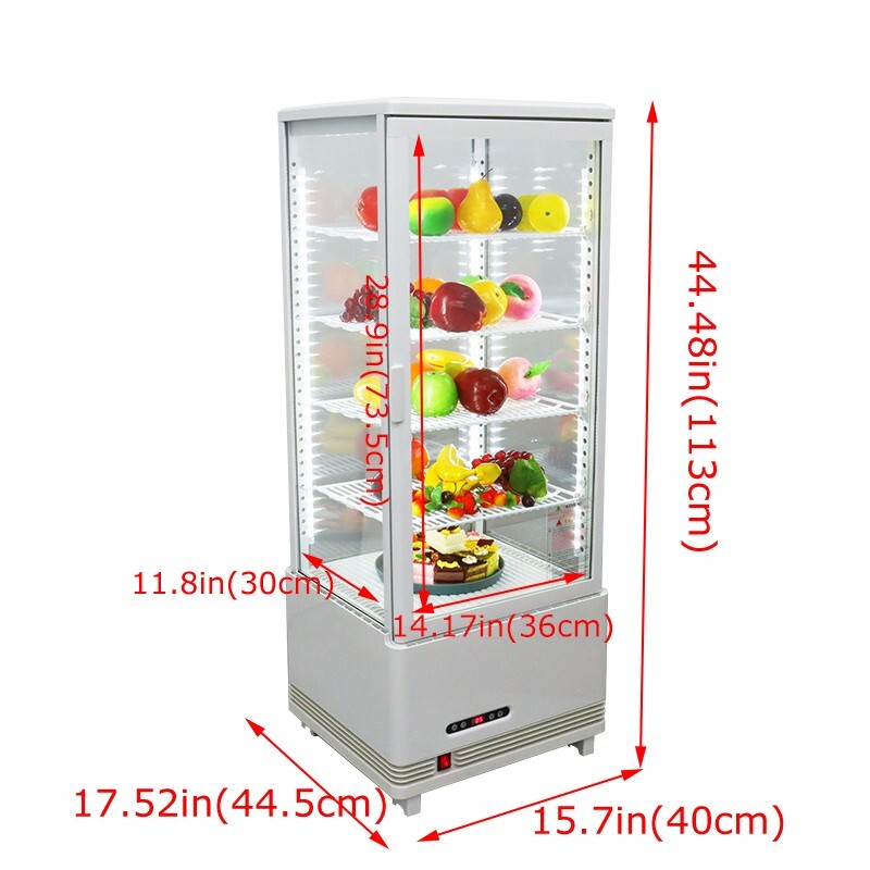 Refrigerated Cake Display Cabinet 110V 5 Layer Floor Showcase Automatic Defrost