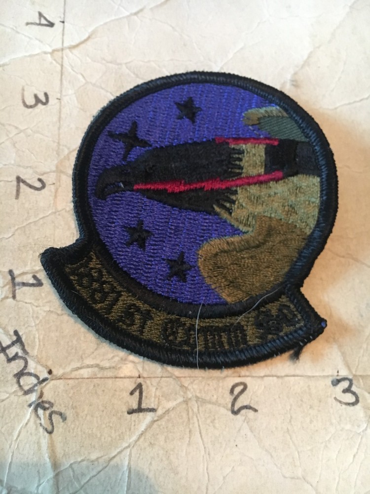 USAF 1881st Communications Squadron subdued patch 8/18/25
