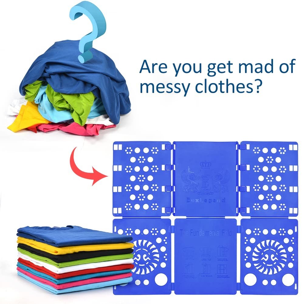 V3 Shirt Folding Board T Shirts Clothes Folder Durable Plastic Laundry Folder...