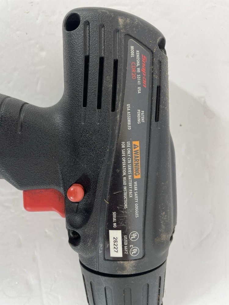 USED Snap-On 3/8 Driver/Drill CDR20 9.6v Bare Tool Only
