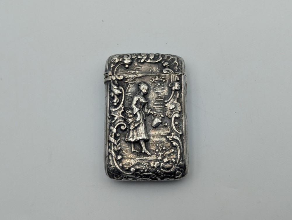 Antique Sterling Silver Match Safe 925 44g