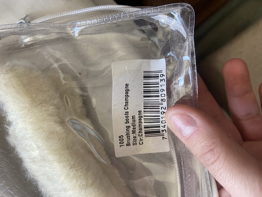Equestrian Stockholm - Brushing Boots - Champagne - Size Medium