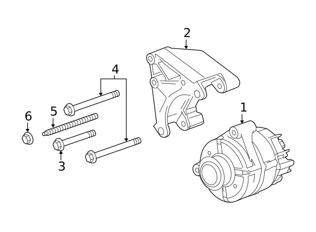 Genuine GM Alternator Bracket Stud 11610447
