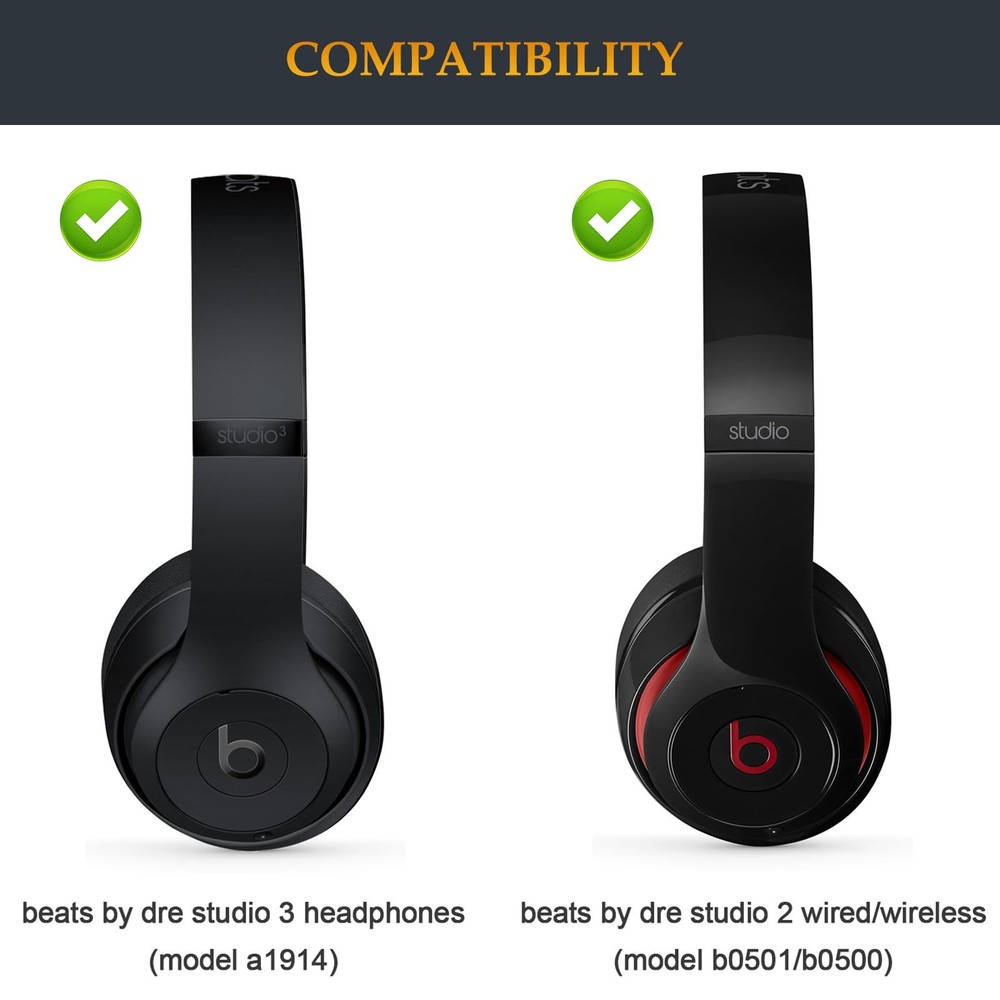 Beat Studio 3 Headband Replacement Parts as Same Stock Arch Matte Black