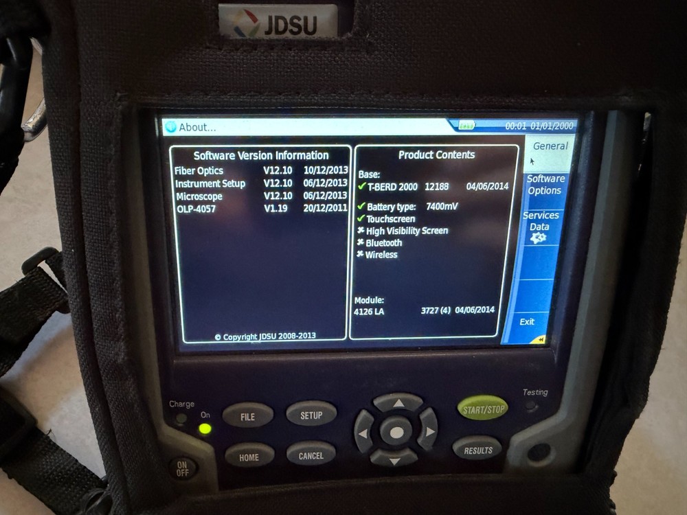 JDSU T-BERD 2000 APC SM Power Meter