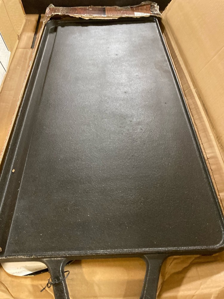 King Kooker 14x28 Cast Iron Two - Sided Griddle