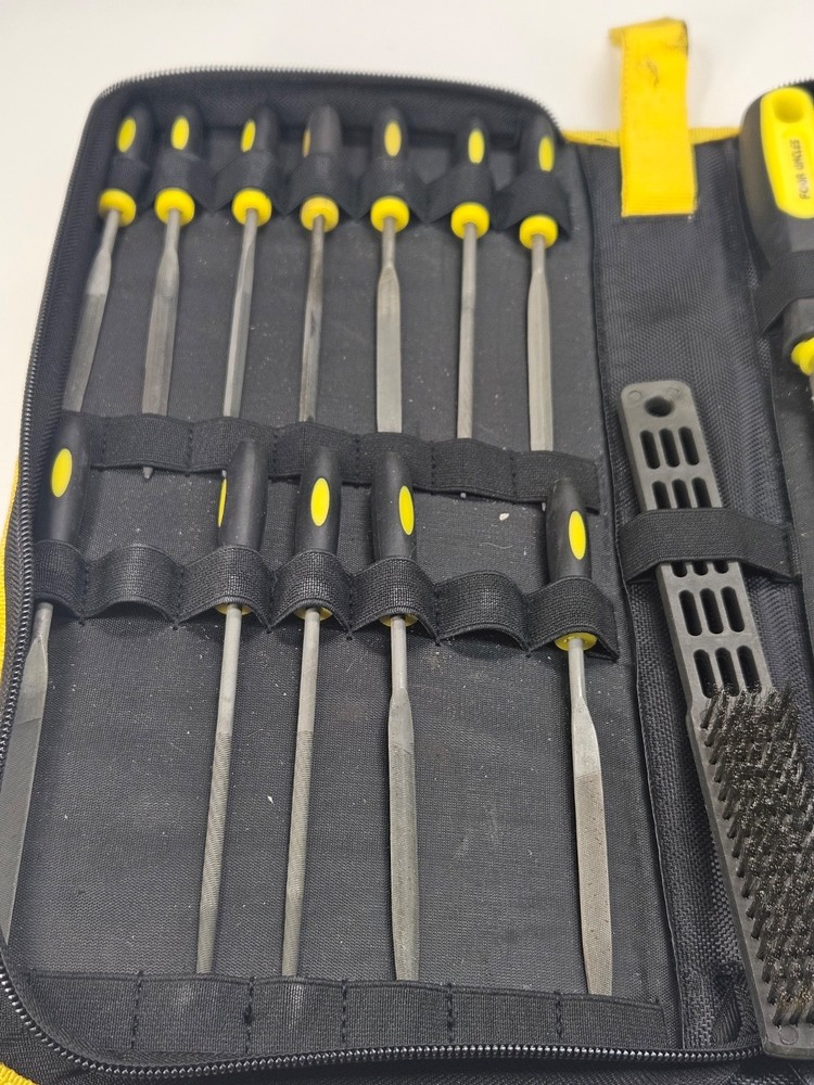 20-piece assorted file set with comfortable handles