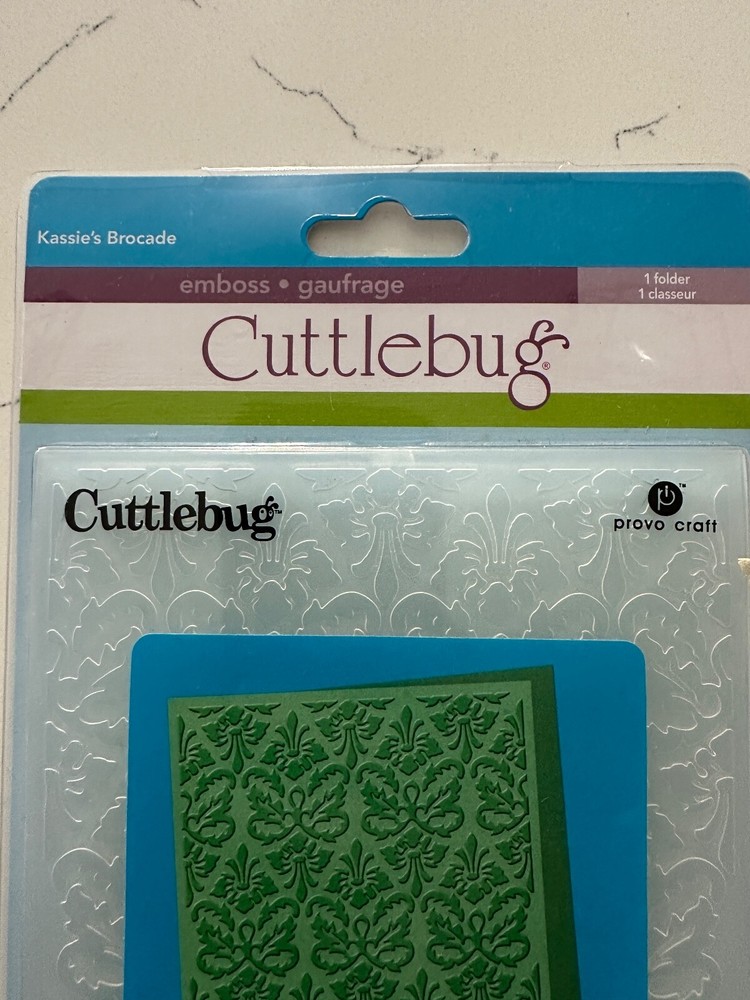 Provo Craft Cuttlebug Kassie's Brocade Embossing Folder ~ 2000215  Crafts Art