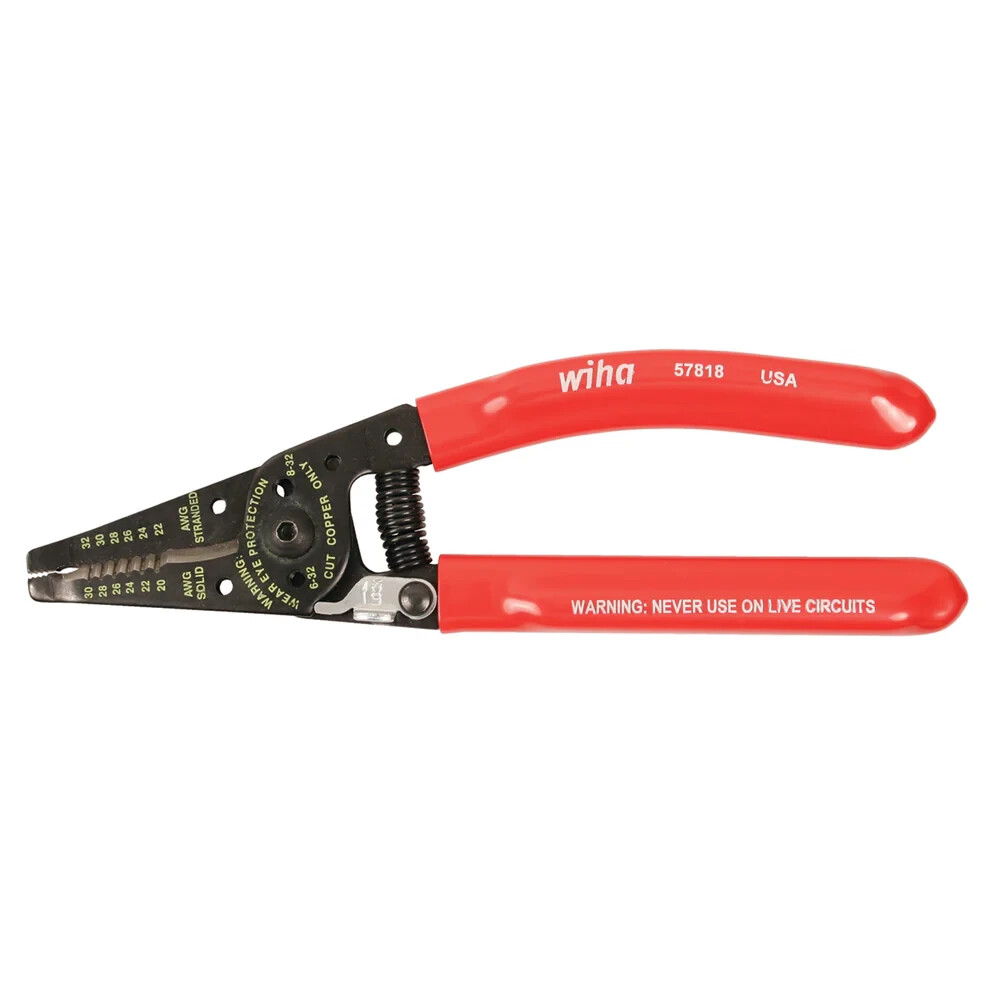 Wiha Tools 57818 Classic Grip Wire Strippers Cutters 7.25"