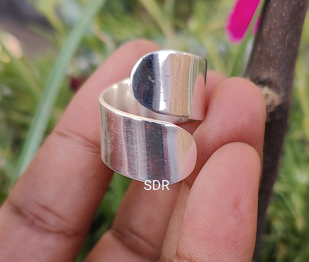 Open Ring Solid 925 Sterling silver Band & Statement Ring Handmade Ring All Size