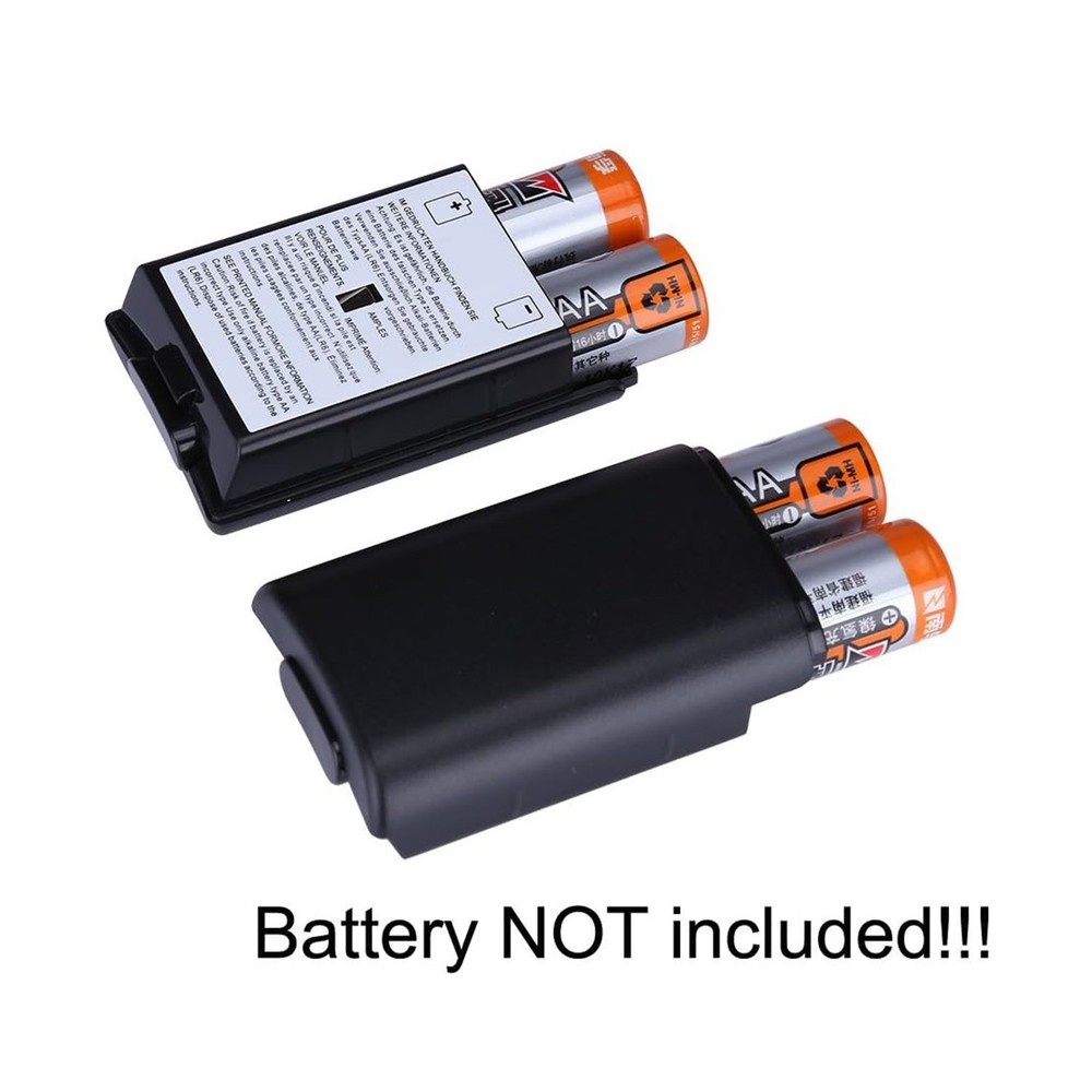 5 X AA Battery Back Cover Case Shell Pack For Xbox 360 Wireless Controller Black