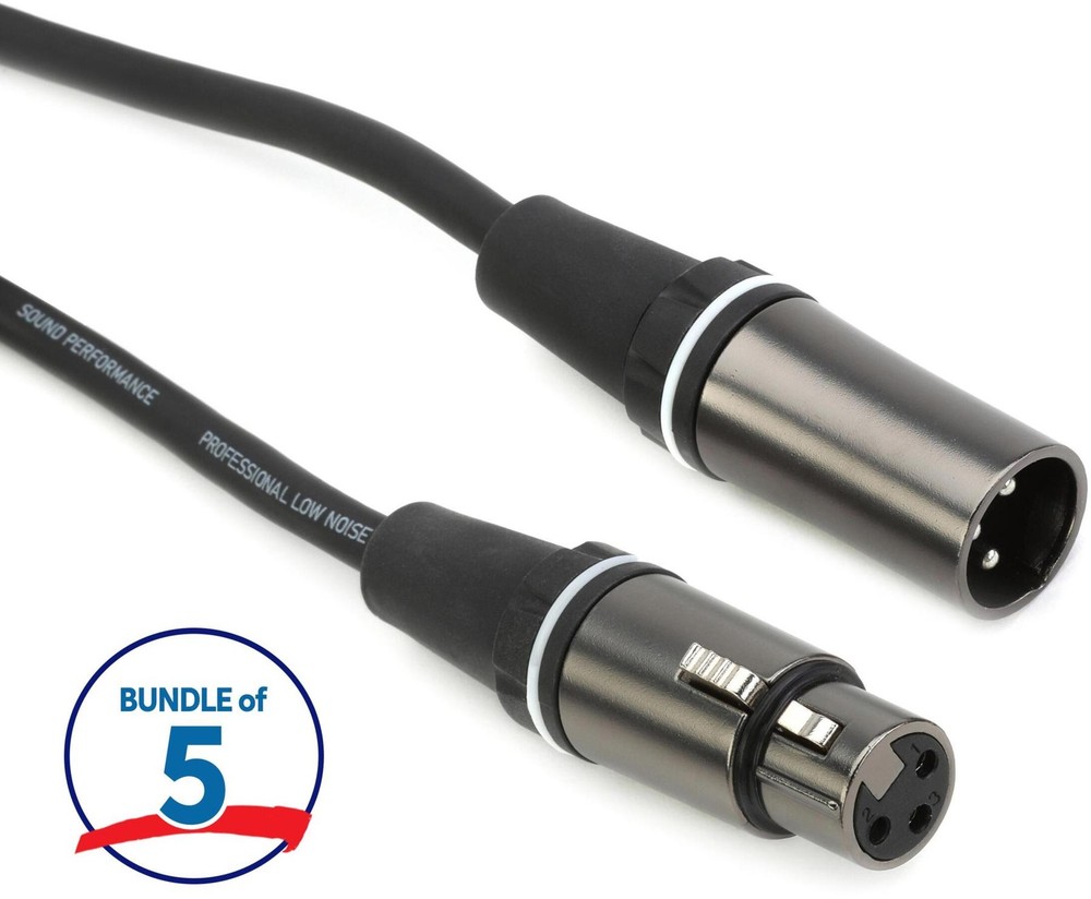Gator Cableworks Composer Series Microphone Cable - 6 foot (5-pack)