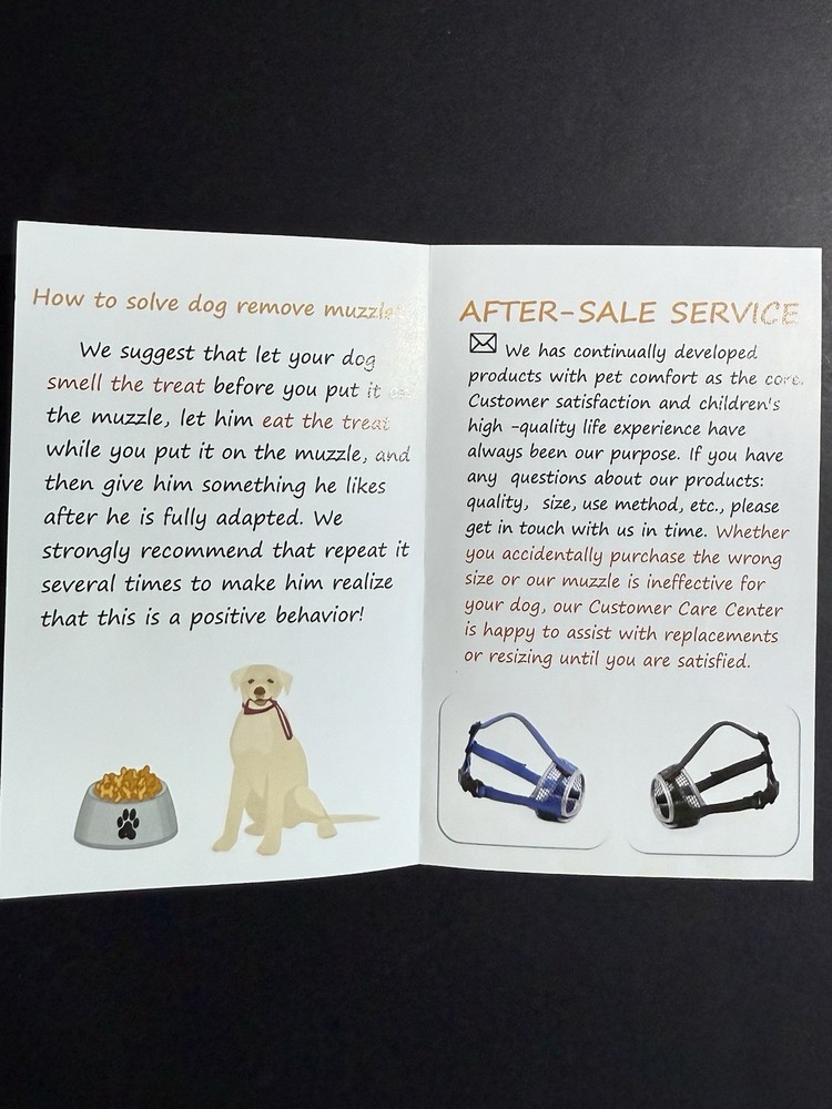 Reflective Soft Dog Muzzle. XL. New Open Box. Unused.