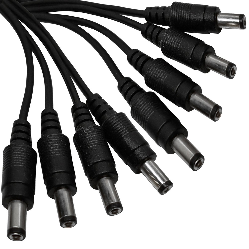 2 Pack - 8 Way Channel DC Power Splitter Adapter Cable for CCTV Security Camera