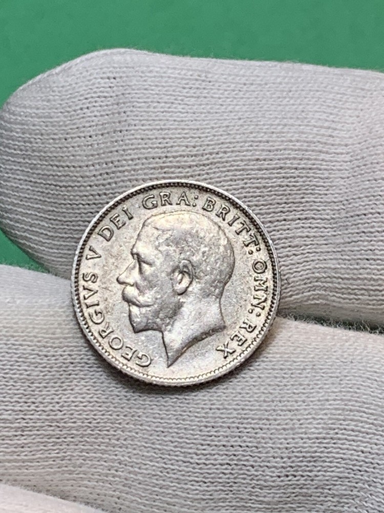 1924 Great Britain 🇬🇧 Silver Six 6 Pence (A2184)
