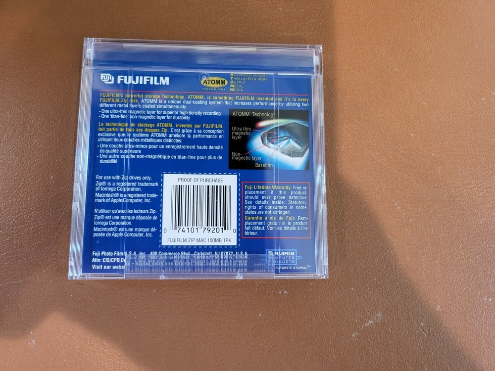 Fujifilm 100 mb Mac Formatted Zip Disk