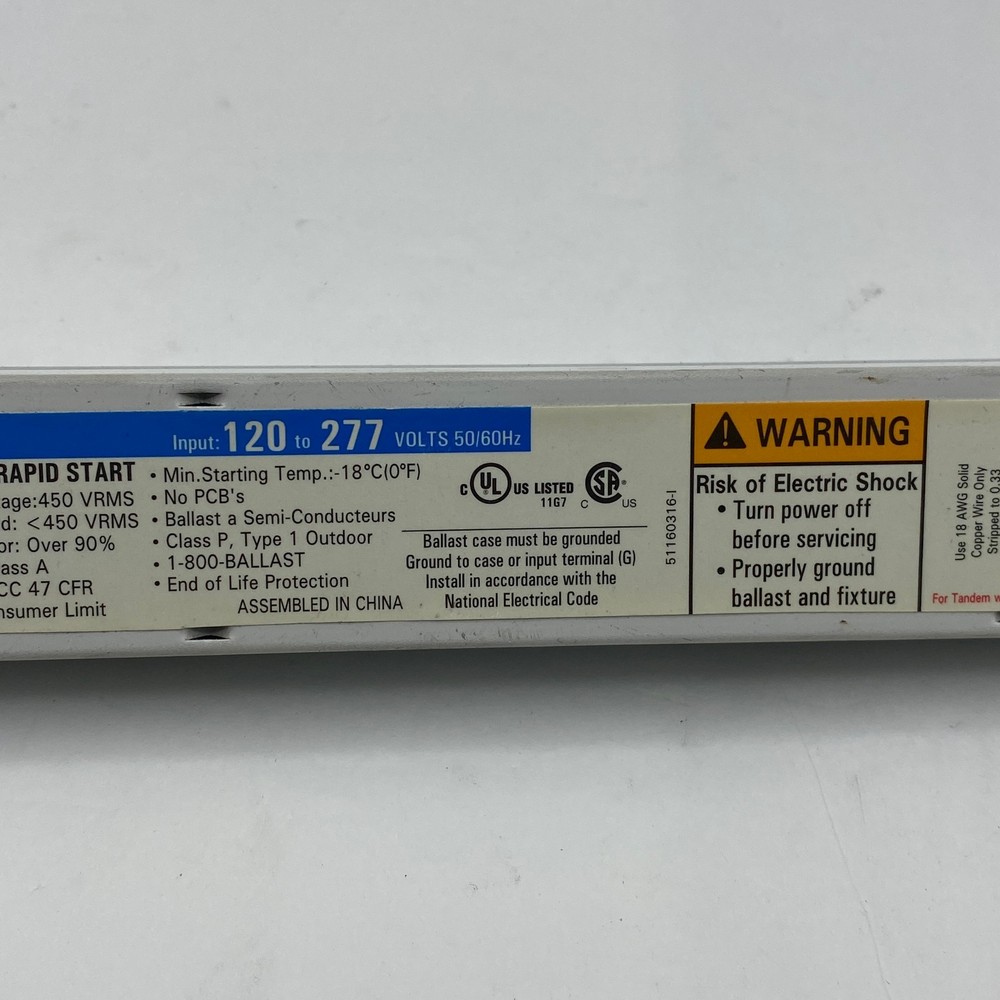 Universal Lighting Technologies B228PUNV-C Electronic Ballast 120/277V