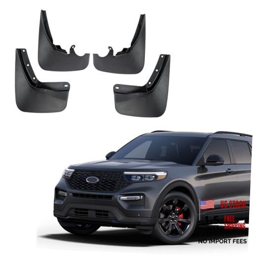 Mud Flaps Mud Guards Replacement for 2020-2024 Explorer Front Mudflap and Rear