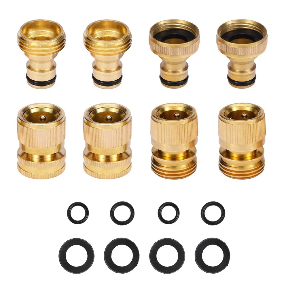 Garden Hose Quick Connect Solid Brass Garden Hose Connector Water Hose Connec...
