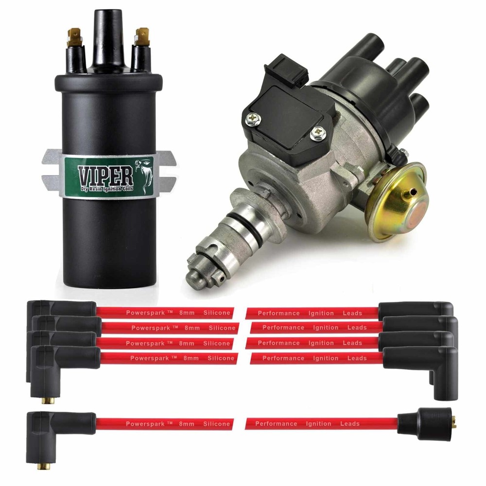 Viper High Energy Distributor Coil Red HT Leads Austin Mini Metro A PLUS 65DM4