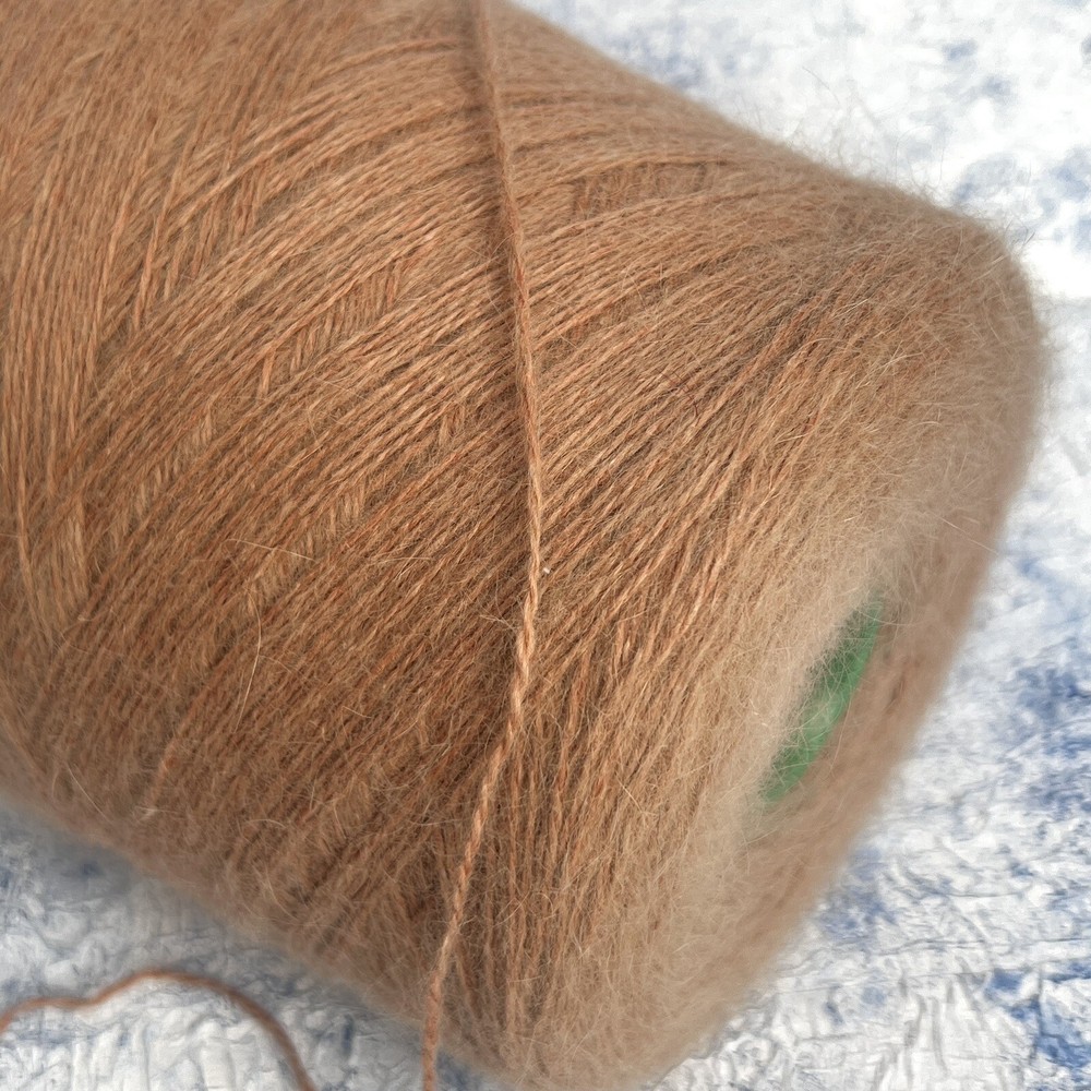 Angora Rabbit fluffy yarn on cone 80/20% angora/pa, per 100g