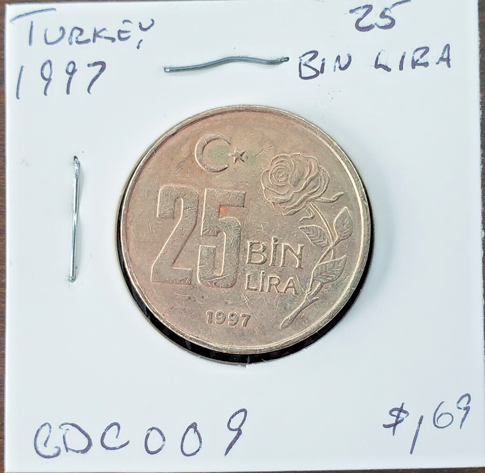 Turkey 1997 25 Bin Lira KM 1041