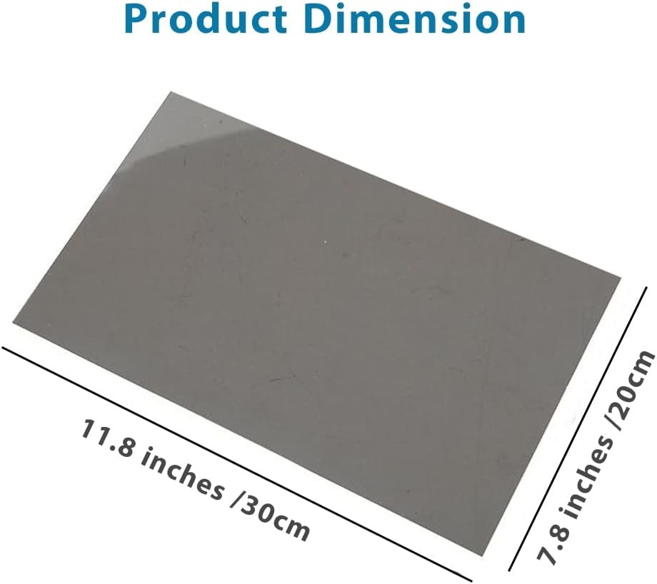 Adhesive Polarized Film Sheets Polarizer Linear Polarizing Filter 11.8 x7.8...