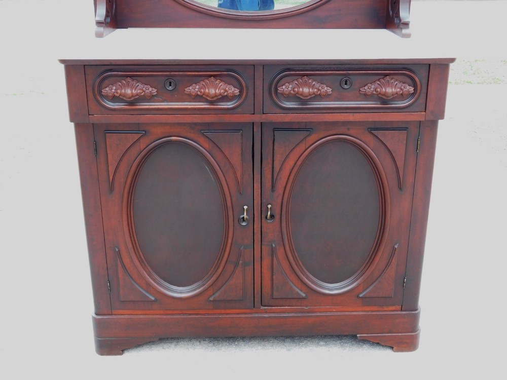 Small Victorian Walnut Sideboard/Buffet
