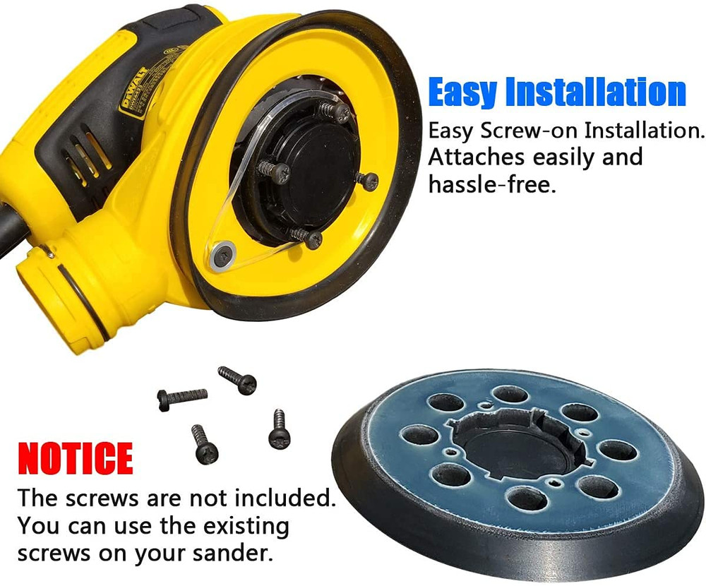 5" 8 Hole Hook and Loop Replacement Sander Pad for Dewalt Random Orbital Sander,