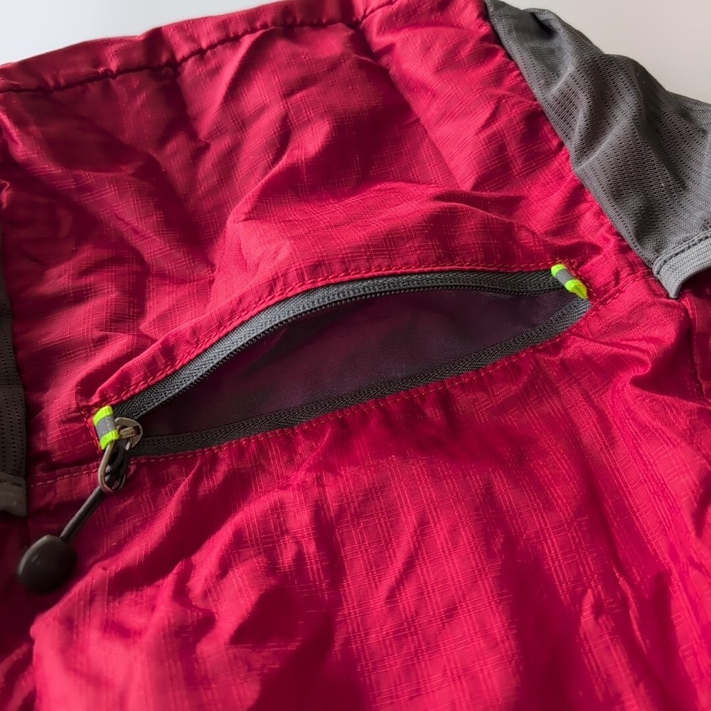 HIKPRO Red & Gray Durable Lightweight Packable Backpack Water Resistant