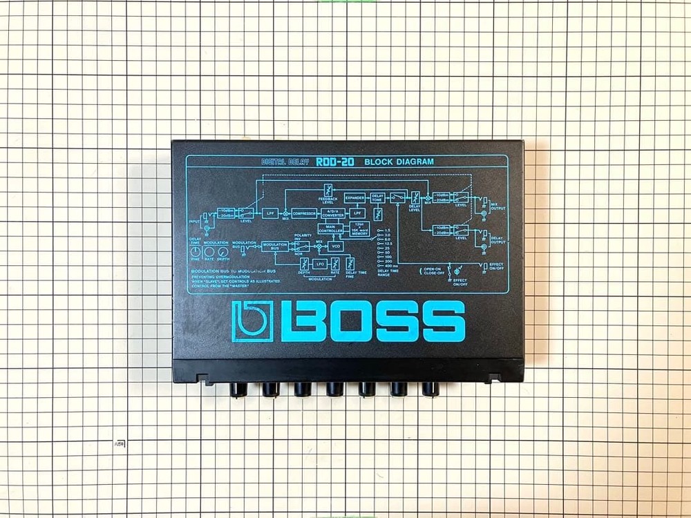 BOSS RDD-20 Digital Delay Micro Rack Guitar Effects Unit used